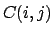 $C(i,j)$