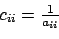 \begin{displaymath}x_i = \frac{b_i - \sum_{j=i+1}^n a_{ij}x_j}{a_{ii}}\end{displaymath}