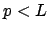 $p<L$