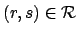 $ (r,s) \in
\mathcal{R}$