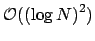 $\mathcal{O}({(\log N)}^2)$